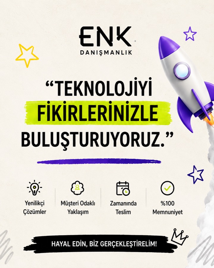ENK Instagram gönderisi: Teknolojiyi fikirlerinizle buluşturuyoruz