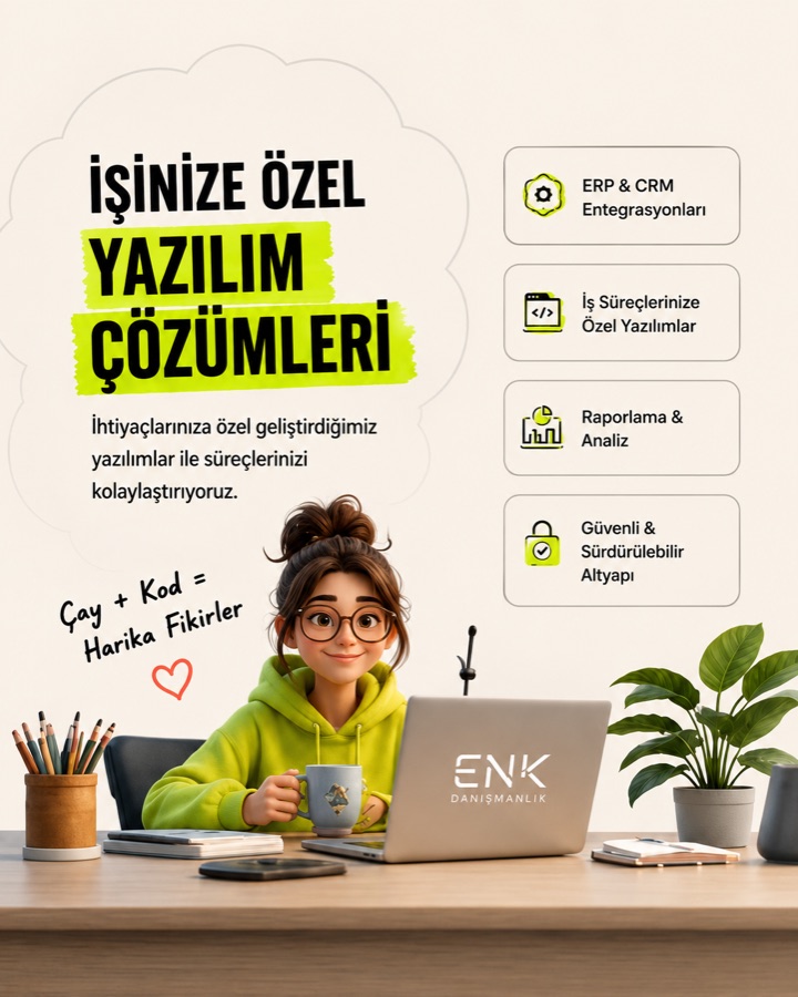 ENK Instagram gönderisi: İşinize özel yazılım çözümleri